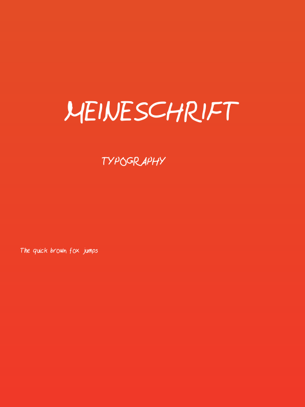 MeineSchrift Poster