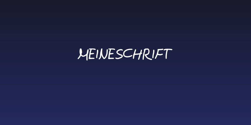 MeineSchrift Social Header