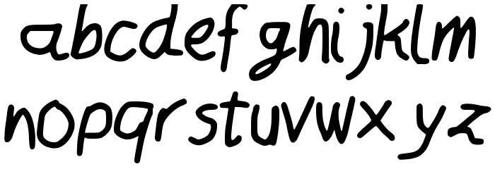 MeineSchrift Font LOWERCASE
