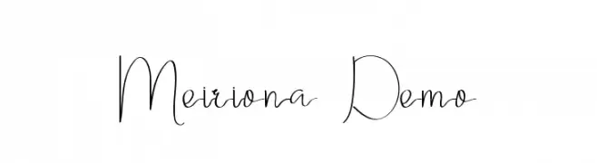 Meiriona Demo  Fuentes Gratis Descargar