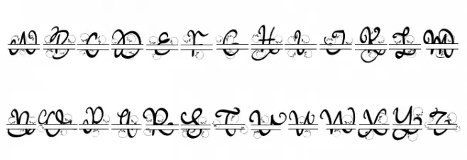 Meisha Monogram フォント 大文字