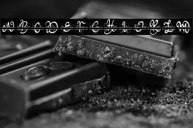 Meisha Monogram Schriftart examples