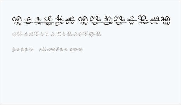 Meisha Monogram Business Card