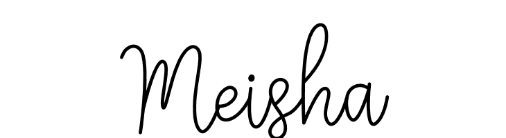 Meisha  नि: शुल्क फ़ॉन्ट्स डाउनलोड
