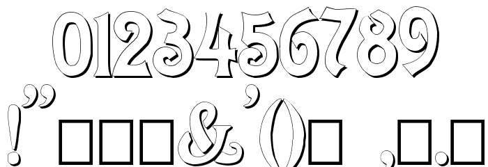 Meistersinger Shadow Font OTHER CHARS