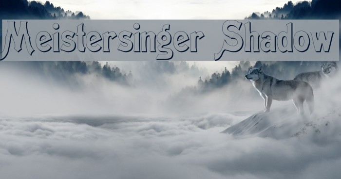 Meistersinger Shadow Font examples