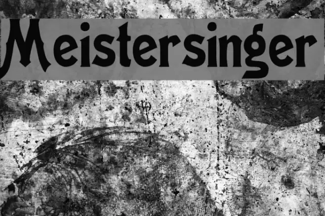 Meistersinger Font examples