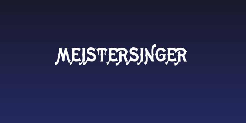Meistersinger Social Header