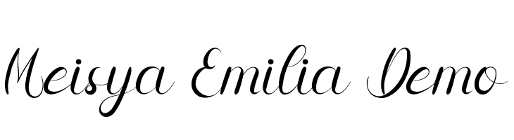Meisya Emilia Demo  नि: शुल्क फ़ॉन्ट्स डाउनलोड