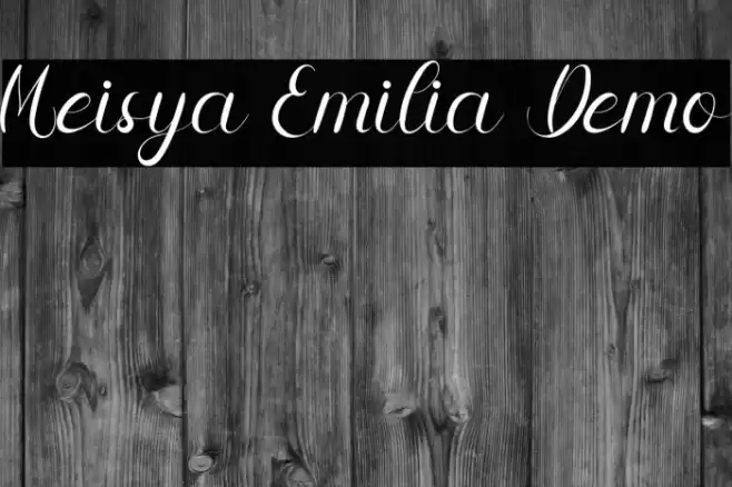 Meisya Emilia Demo Font examples