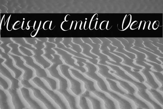 Meisya Emilia Demo Font examples