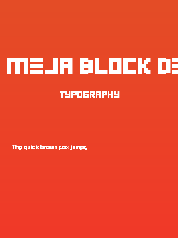 Meja Block Demo Poster