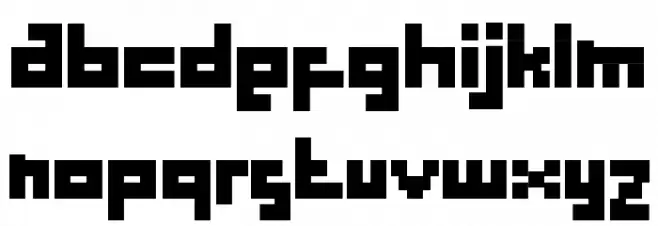 Meja Block Demo 字体 小写