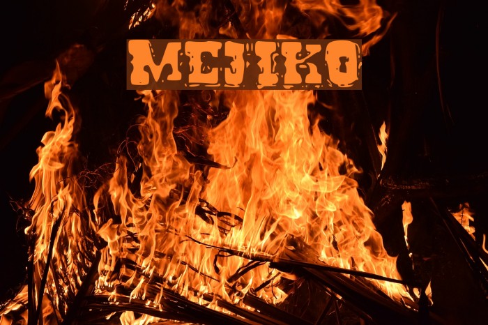 Mejiko Font examples