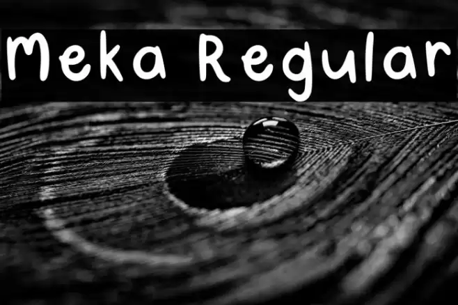 Meka Regular Font examples