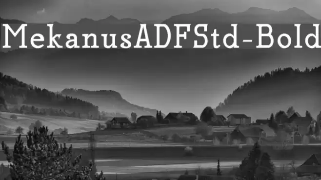 MekanusADFStd-Bold Fuentes examples