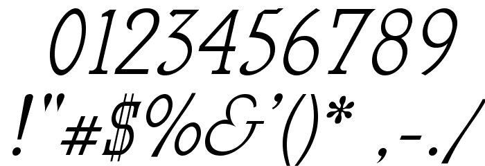 MekanusADFStd-Italic Font OTHER CHARS