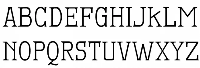 MekanusADFStd-Regular 字体 大写