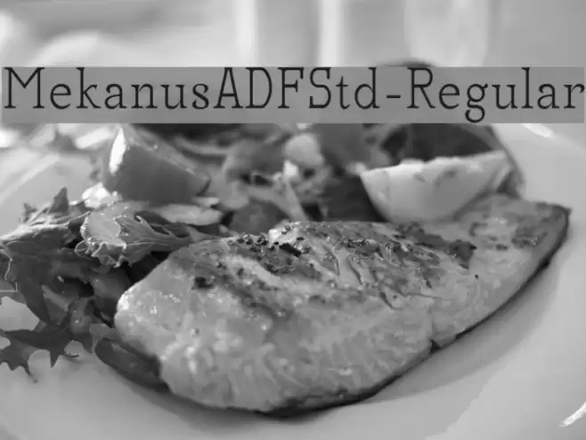 MekanusADFStd-Regular Font examples