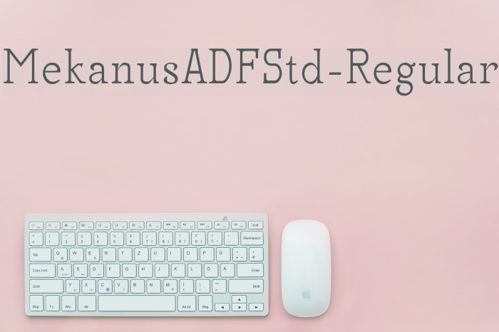 MekanusADFStd-Regular Fuentes examples