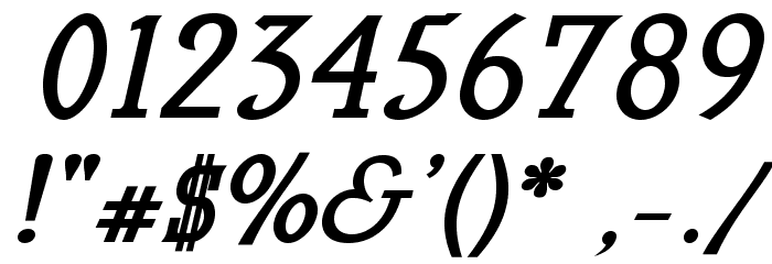 MekanusADFTitlingStd-BdItalic Font OTHER CHARS