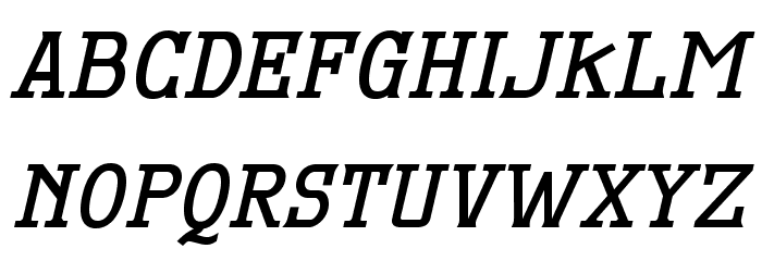 MekanusADFTitlingStd-BdItalic Font LOWERCASE