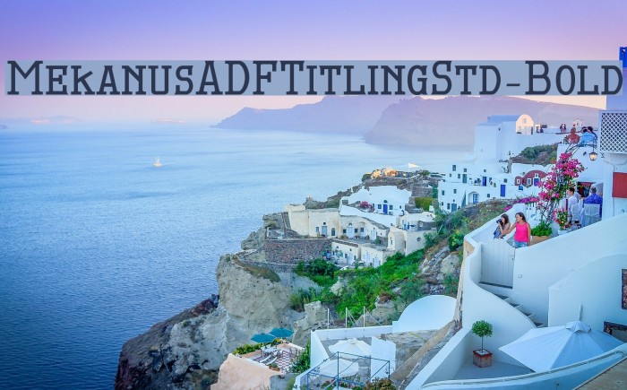 MekanusADFTitlingStd-Bold Font examples