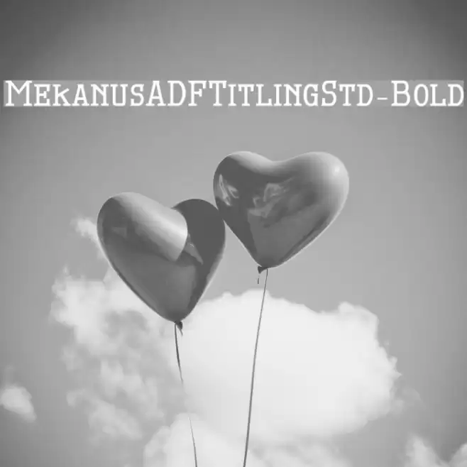 MekanusADFTitlingStd-Bold Fuentes examples