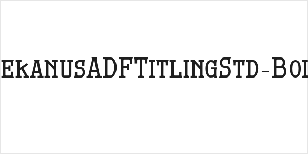 MekanusADFTitlingStd-Bold Logo