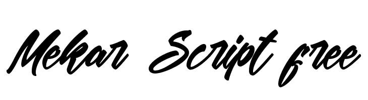 Mekar Script free Font