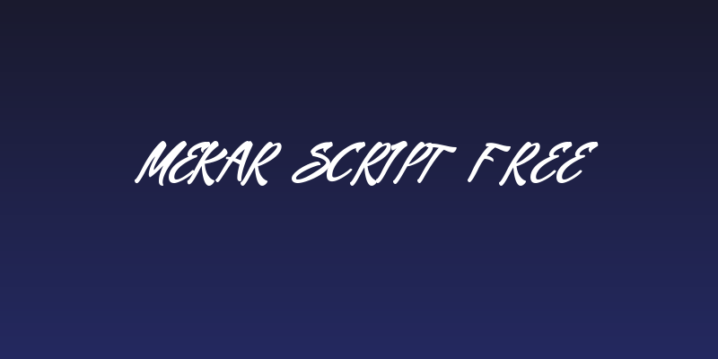 Mekar Script free Social Header