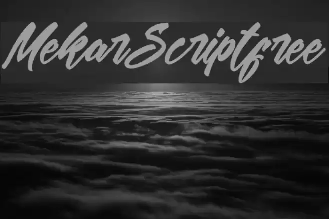 MekarScriptfree Шрифта examples
