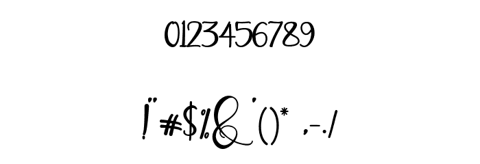 Mekhasant フォント その他の文字