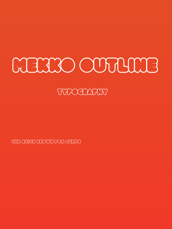 Mekko Outline Poster