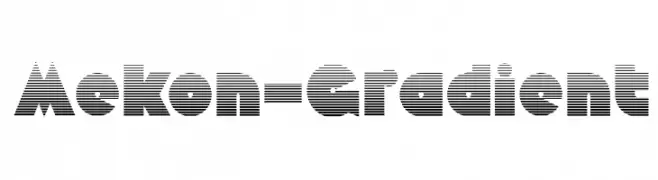 Mekon-Gradient  Frei Schriftart Herunterladen