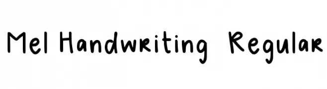 Mel Handwriting 2 Regular  Fuentes Gratis Descargar