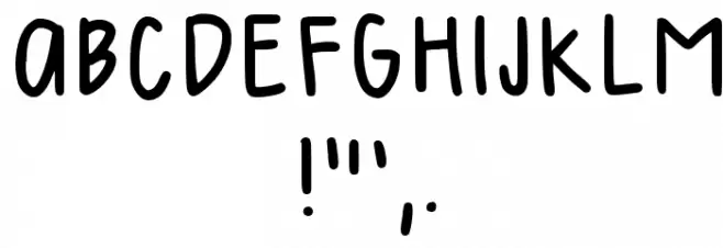 Mel Handwriting 2 Regular Font OTHER CHARS