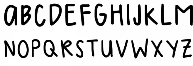 Mel Handwriting 2 Regular Schriftart Groß