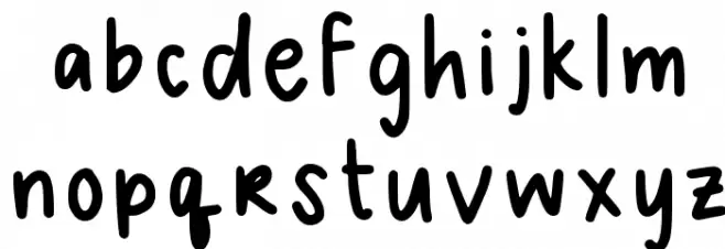 Mel Handwriting 2 Regular Font LOWERCASE