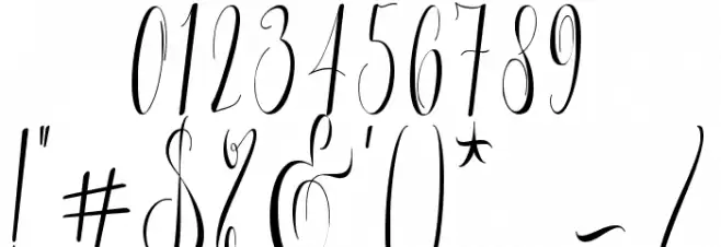 Melamar Font OTHER CHARS