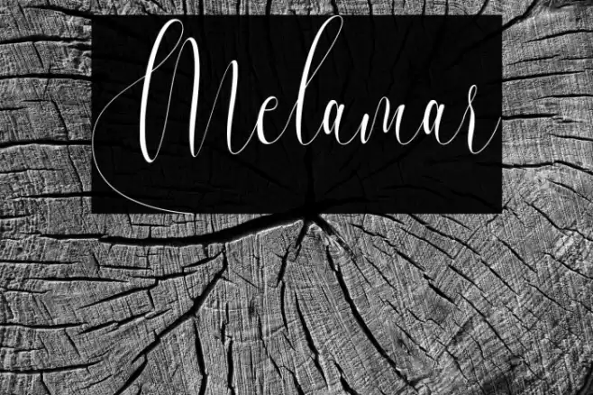 Melamar Font examples