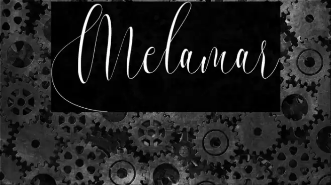Melamar Font examples