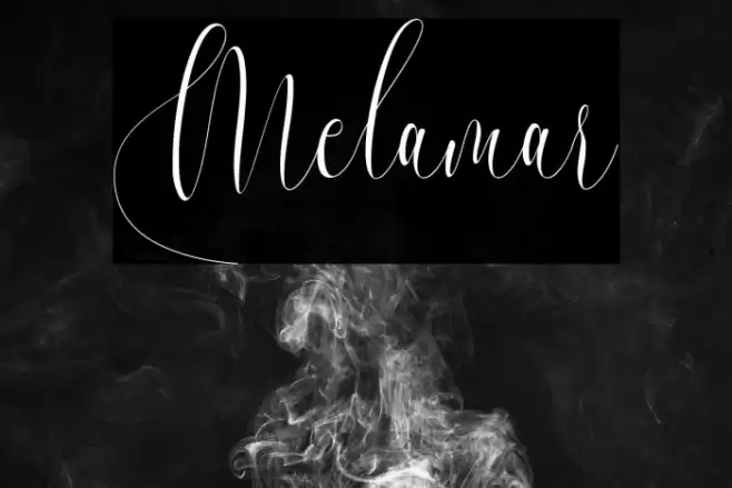 Melamar Font examples