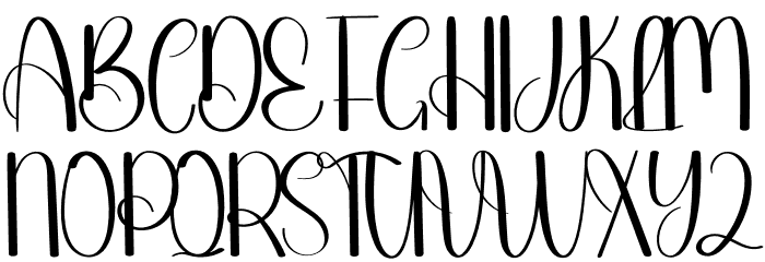 Melamine Font UPPERCASE