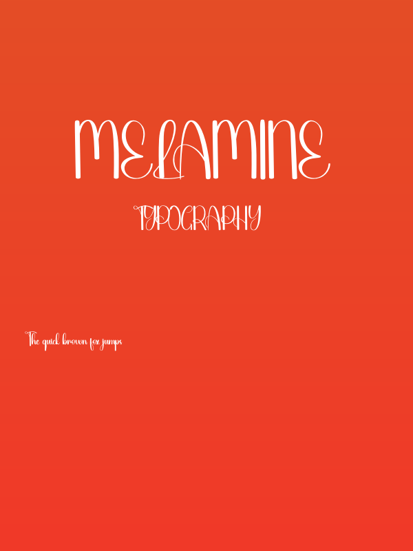 Melamine Poster
