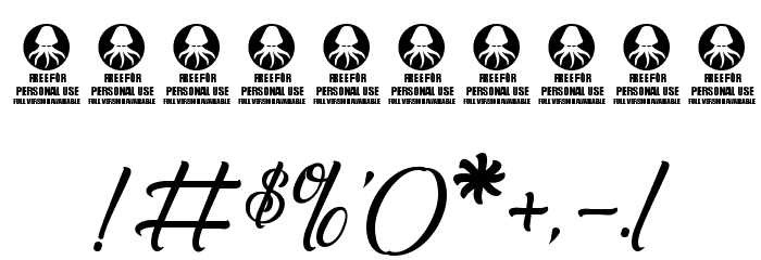 Melancholight Font OTHER CHARS