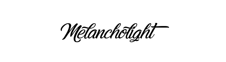 Melancholight  免费字体下载