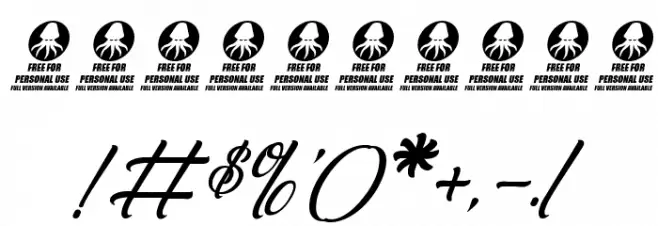 Melancholight Font OTHER CHARS