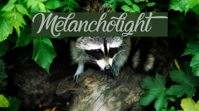 Melancholight Font examples