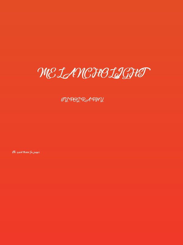 Melancholight Poster